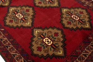 Vintage Red Tribal 3'6X6'3 Balouch Persian Rug