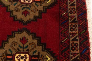 Vintage Red Tribal 3'6X6'3 Balouch Persian Rug