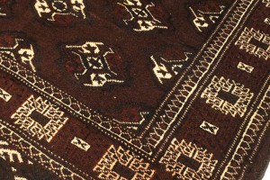 Burgundy Tribal 3'6X6'4 Balouch Persian Rug
