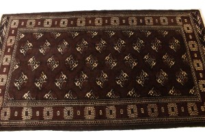 Burgundy Tribal 3'6X6'4 Balouch Persian Rug