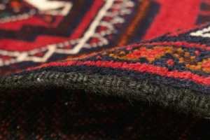 Vintage Red Tribal 3X6 Turkoman Balouch Persian Rug