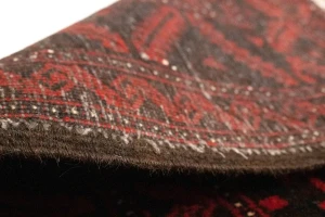 Cherry Red Tribal 3X6 Balouch Persian Rug