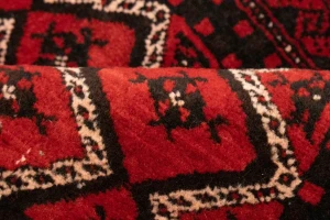 Cherry Red Tribal 3X6 Balouch Persian Rug
