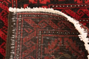 Cherry Red Tribal 3X6 Balouch Persian Rug