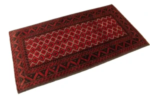 Cherry Red Tribal 3X6 Balouch Persian Rug