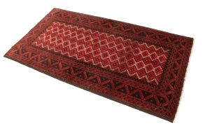 Cherry Red Tribal 3X6 Balouch Persian Rug