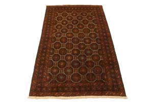 Rust Tribal 3'4X5'5 Balouch Persian Rug