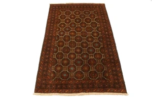 Rust Tribal 3'4X5'5 Balouch Persian Rug