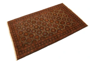 Rust Tribal 3'4X5'5 Balouch Persian Rug