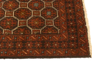 Rust Tribal 3'4X5'5 Balouch Persian Rug