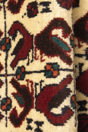Vintage Red Tribal 3'2X5'4 Balouch Persian Rug