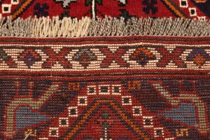 Red Tribal 3'6X5 Shiraz Persian Rug