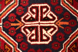 Red Tribal 3'6X5 Shiraz Persian Rug