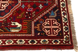 Red Tribal 3'6X5 Shiraz Persian Rug