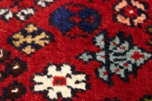 Red Tribal 3'5X5 Shiraz Persian Rug
