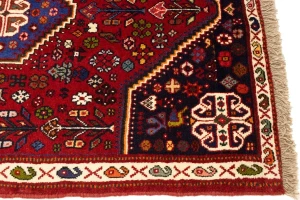 Red Tribal 3'5X5 Shiraz Persian Rug
