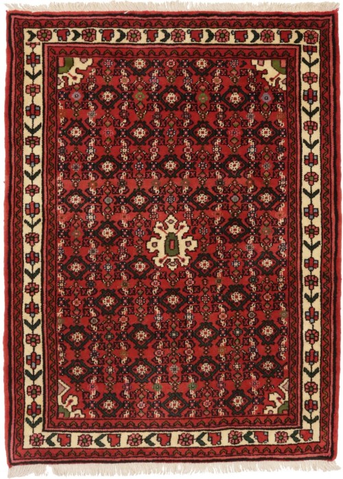 Bittersweet Red Tribal 4X5 Hamedan Persian Rug