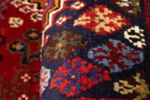 Red Tribal 3'5X5 Shiraz Persian Rug