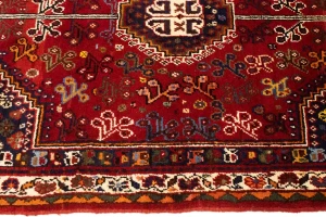 Red Tribal 3'5X5 Shiraz Persian Rug