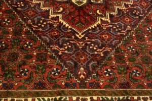 Vintage Scarlet Red Floral 3X5 Bidjar Persian Rug