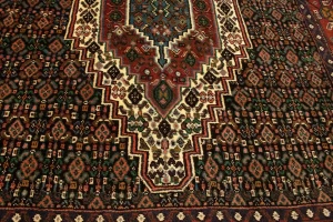 Rusty Red Floral 4X5 Bidjar Persian Rug