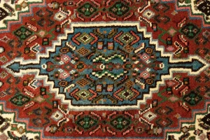 Rusty Red Floral 4X5 Bidjar Persian Rug