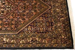 Vintage Peach Floral 3X5 Bidjar Persian Rug