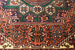 Vintage Geometric 3X4'5 Bidjar Persian Rug