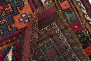Vintage Brown Violet Tribal 4X8 Ghoochan Persian Rug