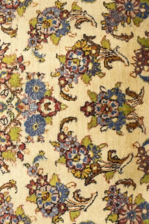 Vintage Cream Floral 3'6X5'4 Sarouk Persian Rug