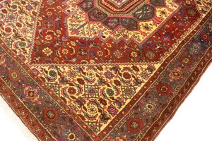 Vintage Geometric 3'4X5'8 Bidjar Persian Rug