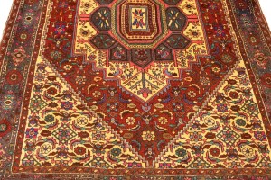 Vintage Geometric 3'4X5'8 Bidjar Persian Rug