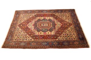 Vintage Geometric 3'4X5'8 Bidjar Persian Rug