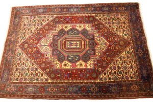 Vintage Geometric 3'4X5'8 Bidjar Persian Rug
