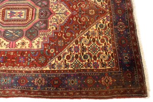 Vintage Geometric 3'4X5'8 Bidjar Persian Rug