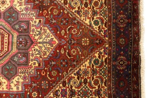 Vintage Geometric 3'4X5'8 Bidjar Persian Rug