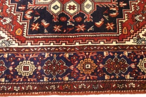 Vintage Geometric Cream 3X5 Bidjar Persian Rug