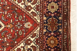 Vintage Geometric Cream 3X5 Bidjar Persian Rug