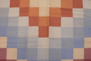 Multicolored Geometric Dhurrie 8X10 Indian Oriental Rug