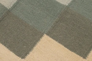 Multicolored Geometric Dhurrie 8X10 Indian Oriental Rug
