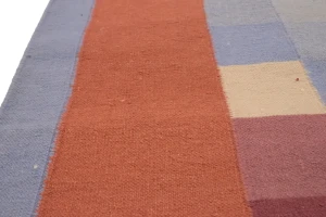 Multicolored Geometric Dhurrie 8X10 Indian Oriental Rug