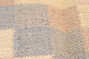 Multicolored Geometric Dhurrie 5'8X8'4 Indian Oriental Rug