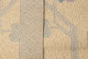 Beige Floral Dhurrie 6X9 Indian Oriental Rug