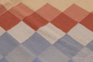 Multicolored Geometric Dhurrie 8X10 Indian Oriental Rug