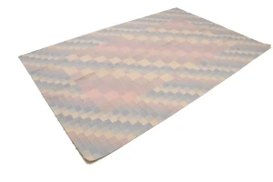 Multicolored Geometric Dhurrie 5'6X8'6 Indian Oriental Rug