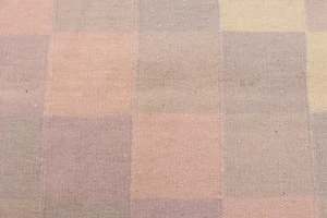 Multicolored Geometric Dhurrie 5'6X8'6 Indian Oriental Rug