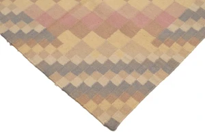 Multicolored Geometric Dhurrie 4X6 Indian Oriental Rug