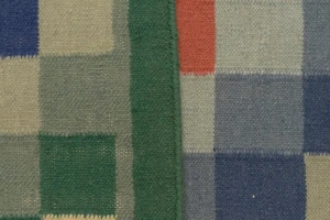 Multicolored Geometric Dhurrie 4X6 Indian Oriental Rug