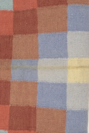 Multicolored Geometric Dhurrie 4X6 Indian Oriental Rug