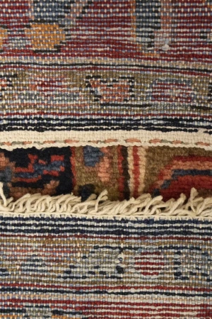 Semi Antique Tribal 4X14 Hossainabad Persian Runner Rug
